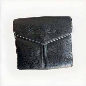 Dooney and Bourke 1975 Collection Black Leather Bifold Wallet Vintage